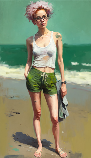 Girl on Beach